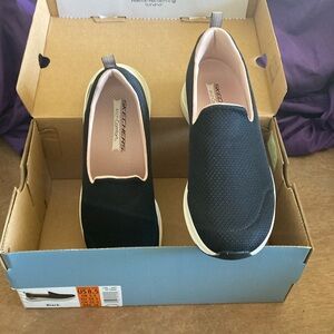 SKECHERS Arch comfort support.  Glide on easy. Amazingly comfortable